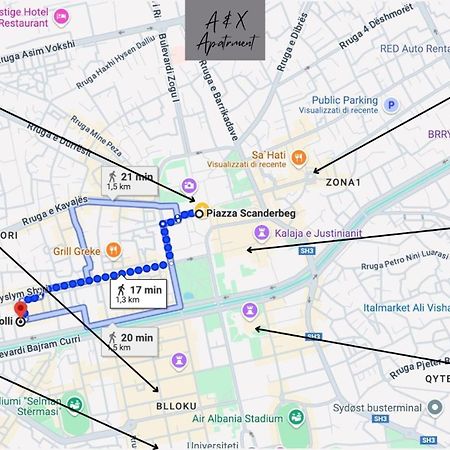 A&X Lovely And Central Apartment - 24H Self Check-In 地拉那 外观 照片